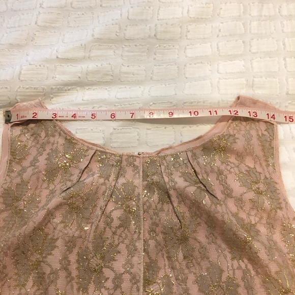Ark & Co Light pink Gold Lace Dress - Picture 10 of 13